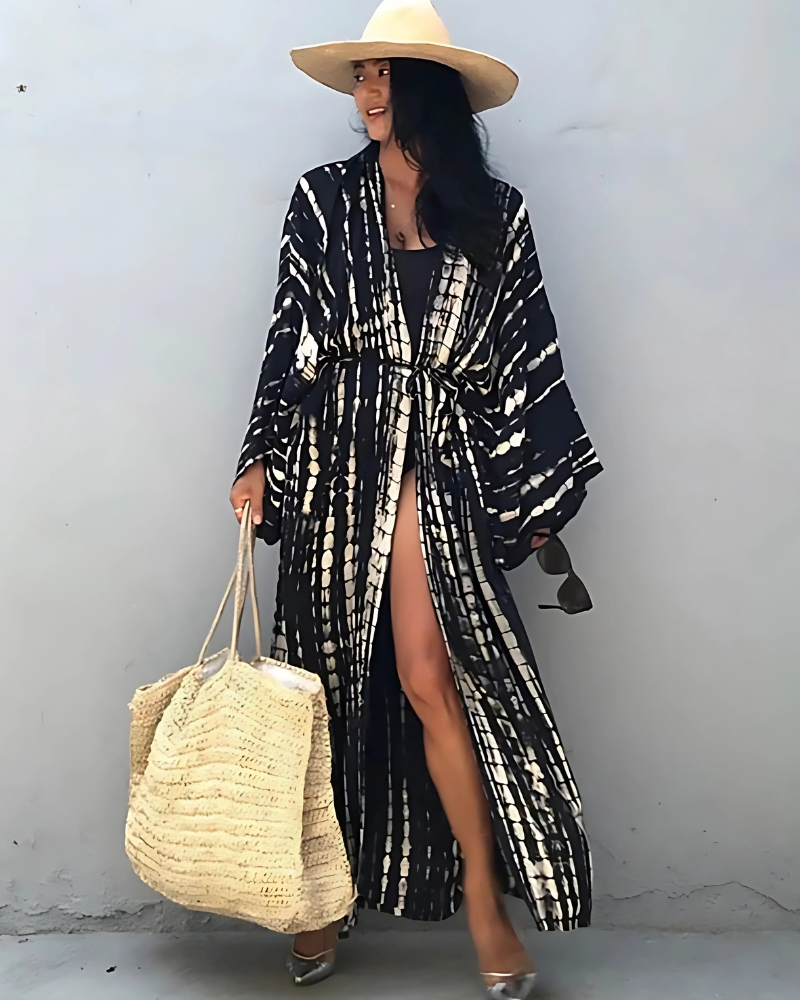 Kimono Long Print with Long Sleeves - Image 3
