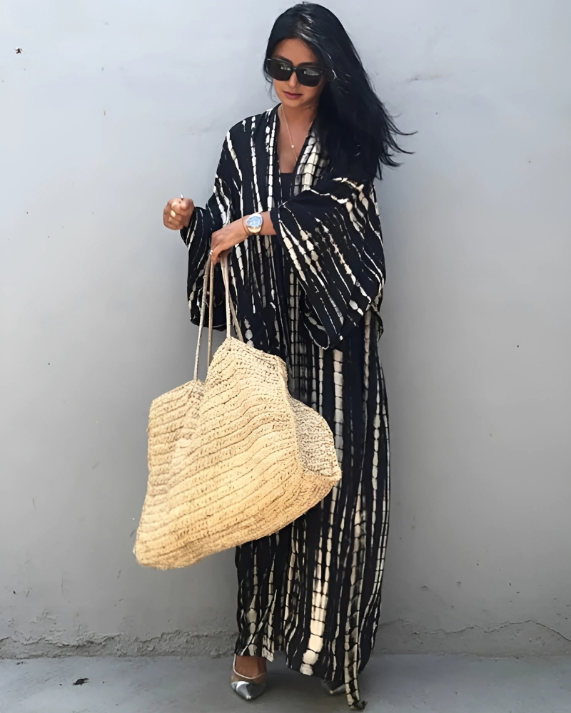Kimono Long Print with Long Sleeves - Image 4
