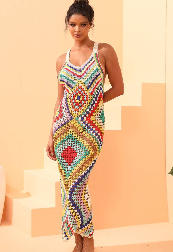 Colorful Artisan-Inspired and Elegant Beach Dress