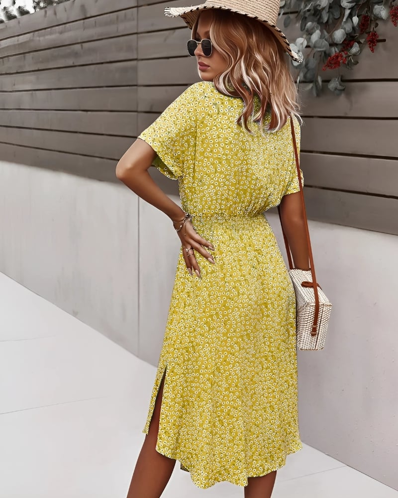 With floral print boho chic summer dress - Image 11