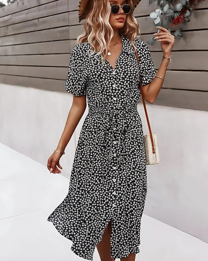 With floral print boho chic summer dress - Image 8
