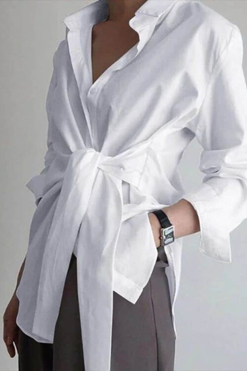 Bohemian White Chic and Adjustable Blouse