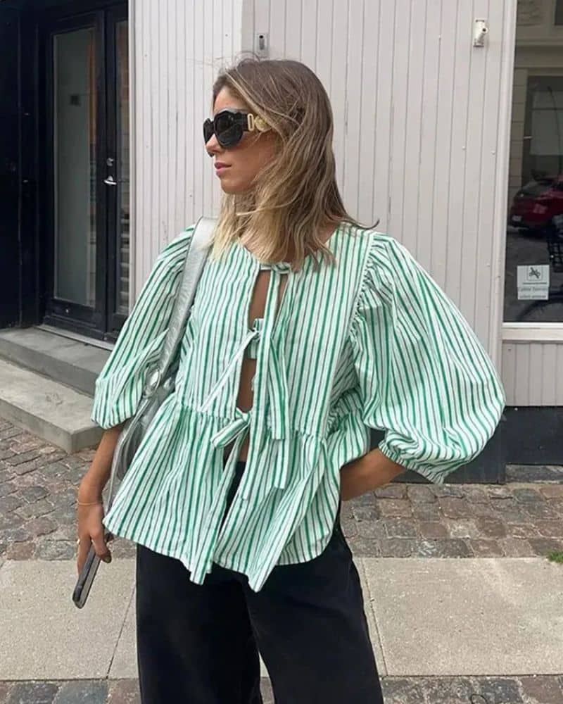 Bohemian Casual in Fabric Soft and Lightweight Blouse