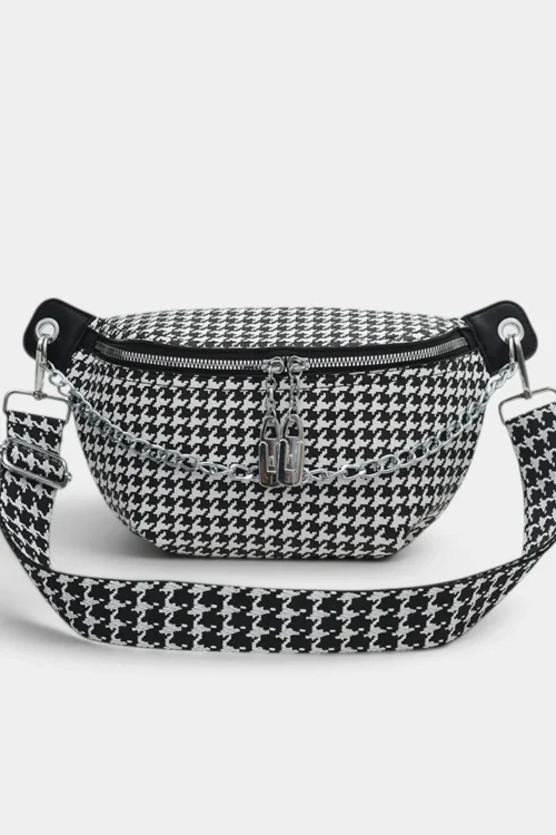 Houndstooth Belt Bag