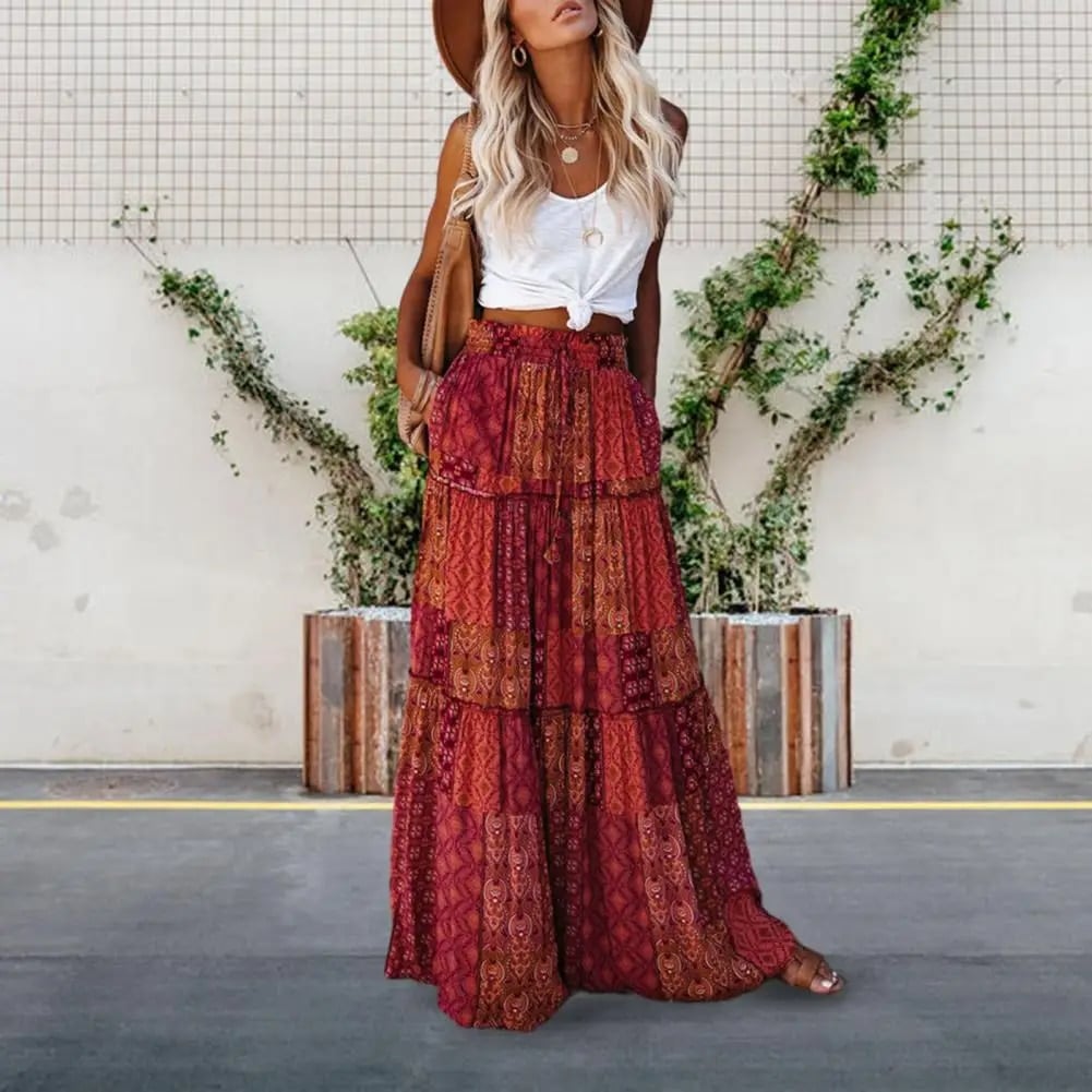 Bohemian Maxi Skirt Chic and Comfortable