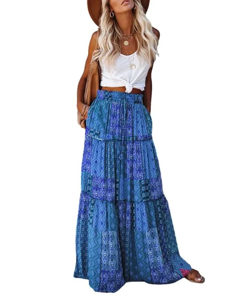 Bohemian Maxi Skirt Chic and Comfortable - Image 3