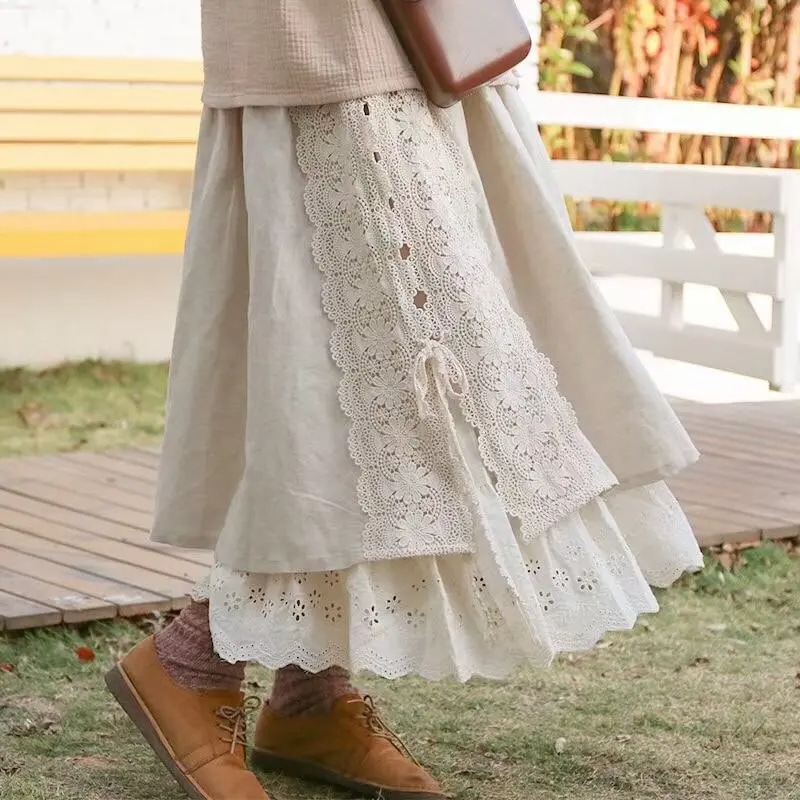 Bohemian Maxi Skirt Chic and Vintage - Image 2