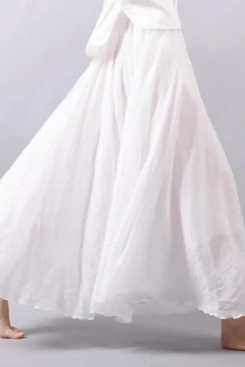 Bohemian Maxi Skirt Casual Elastic