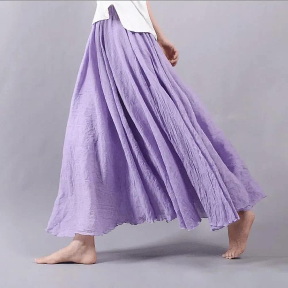 Bohemian Maxi Skirt Casual Elastic - Image 2