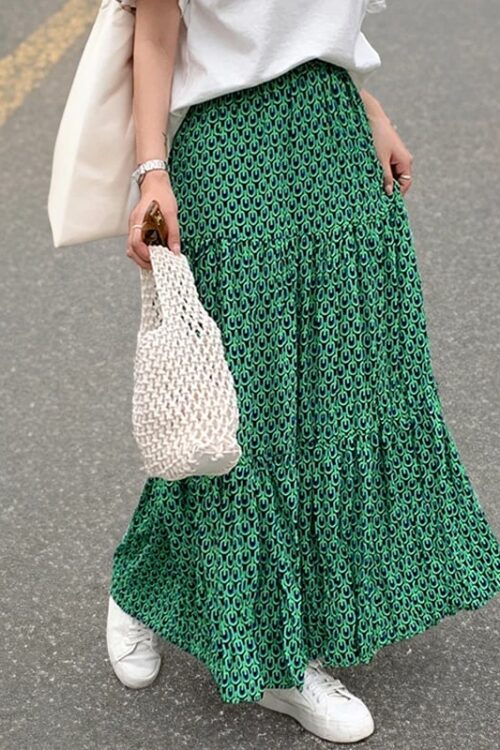 Bohemian Maxi Skirt Lightweight and Breathable