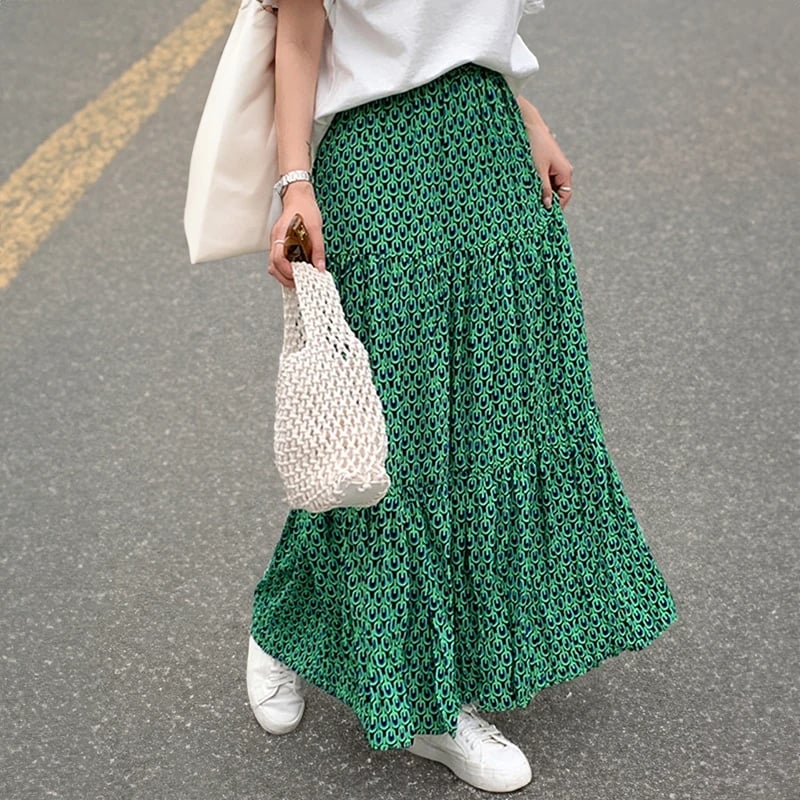 Bohemian Maxi Skirt Lightweight and Breathable