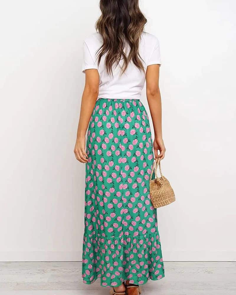 Bohemian with style frais and summer skirt - Image 3