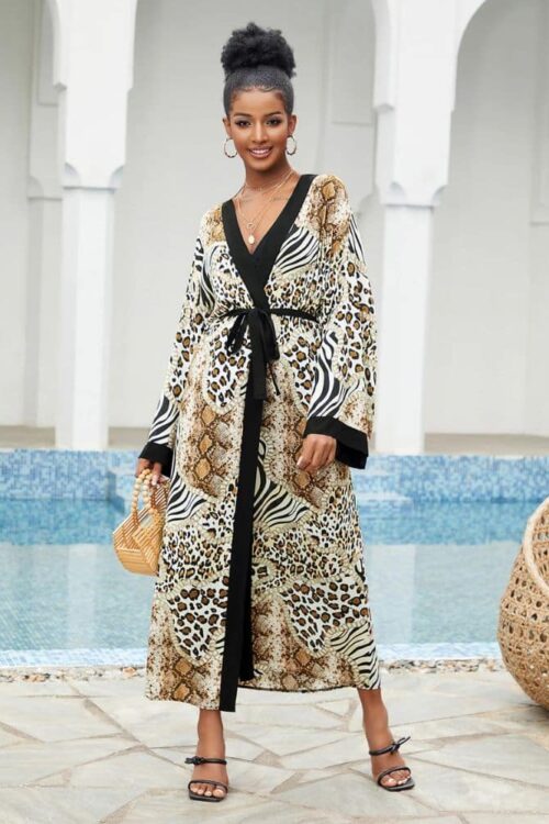 Women's Kimono Print Savanna Elegant