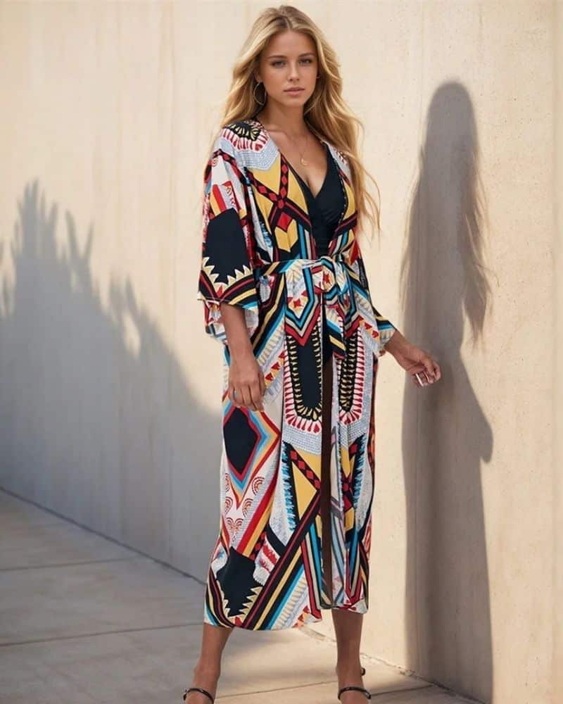 Women's Kimono with Bold Style
