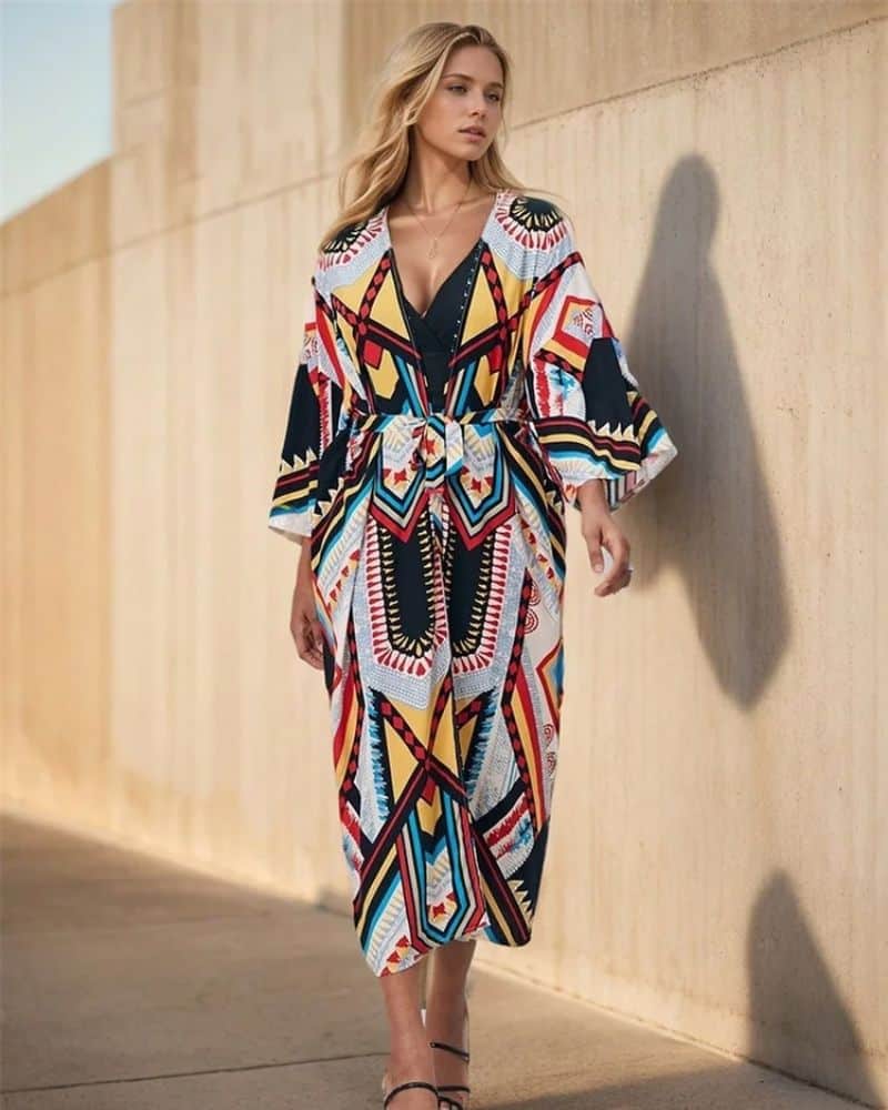 Women's Kimono with Bold Style - Image 2