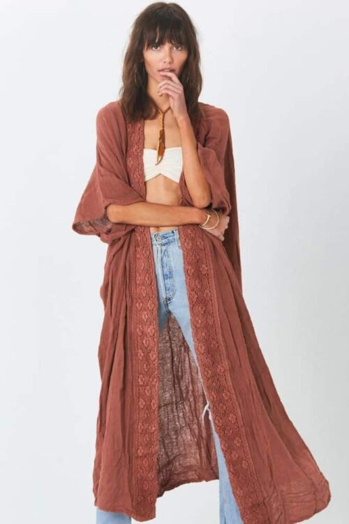Women's Kimono Style Natural and Casual
