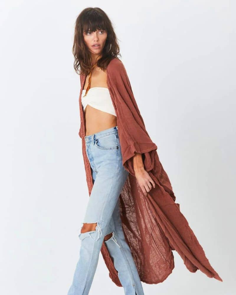Women's Kimono Style Natural and Casual - Image 2