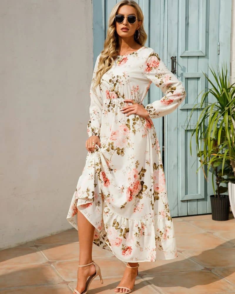 Bohemian Soft with Charm Retro Dress
