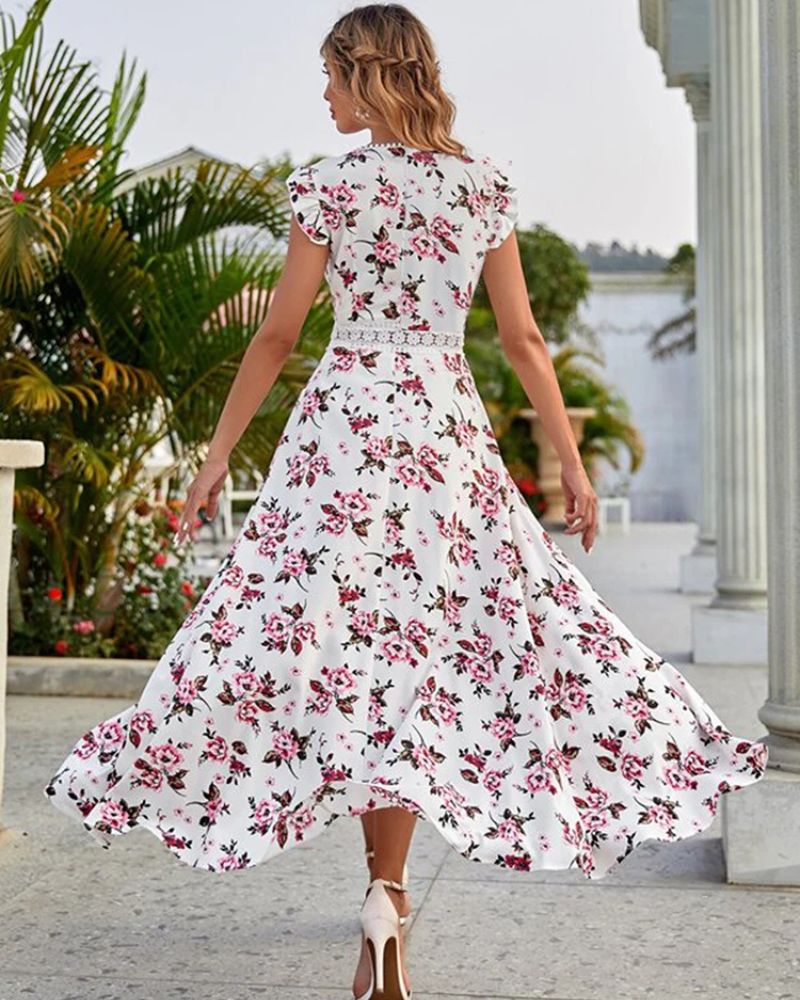 Bohemian delicate floral lace dress - Image 3