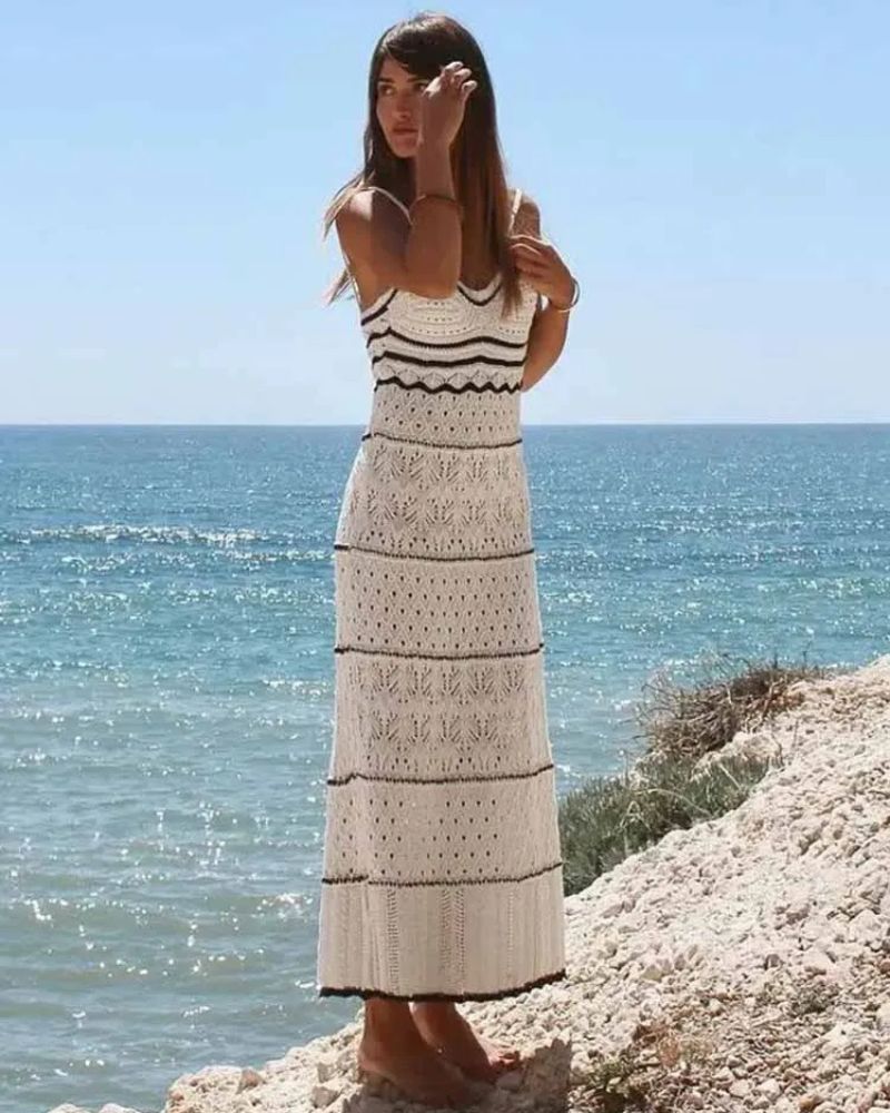 Bohemian Maxi Dress and Bodycon with Straps