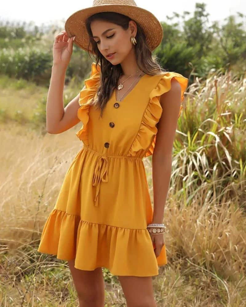 Bohemian Sleeveless Casual Style Dress - Image 2