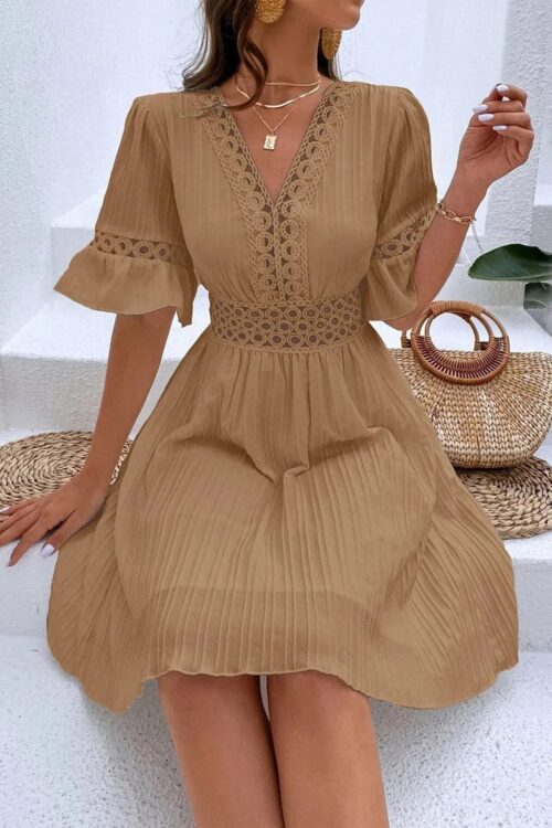 Bohemian Midi Lace Dress