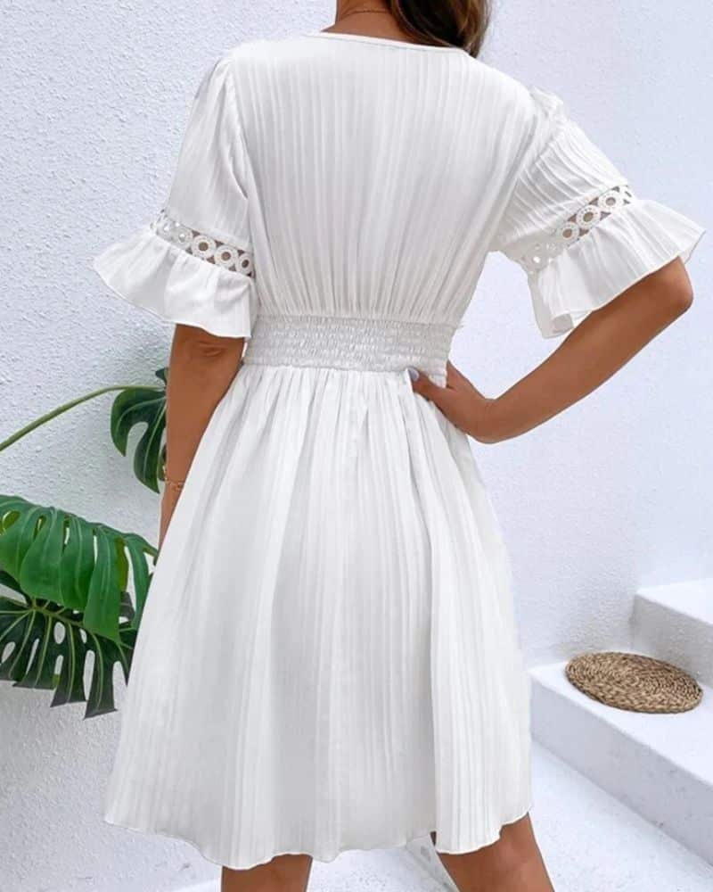 Bohemian Romantic Lace Dress - Image 3