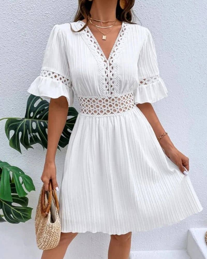 Bohemian Romantic Lace Dress - Image 5
