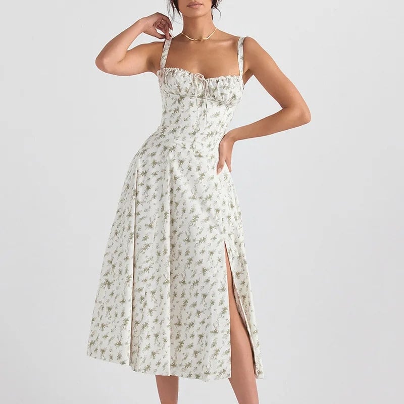 Bohemian Vintage Style with Print Chic Dress