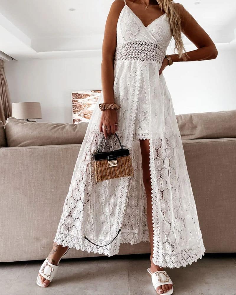 Bohemian Voluptueuse with Finition Lace Dress