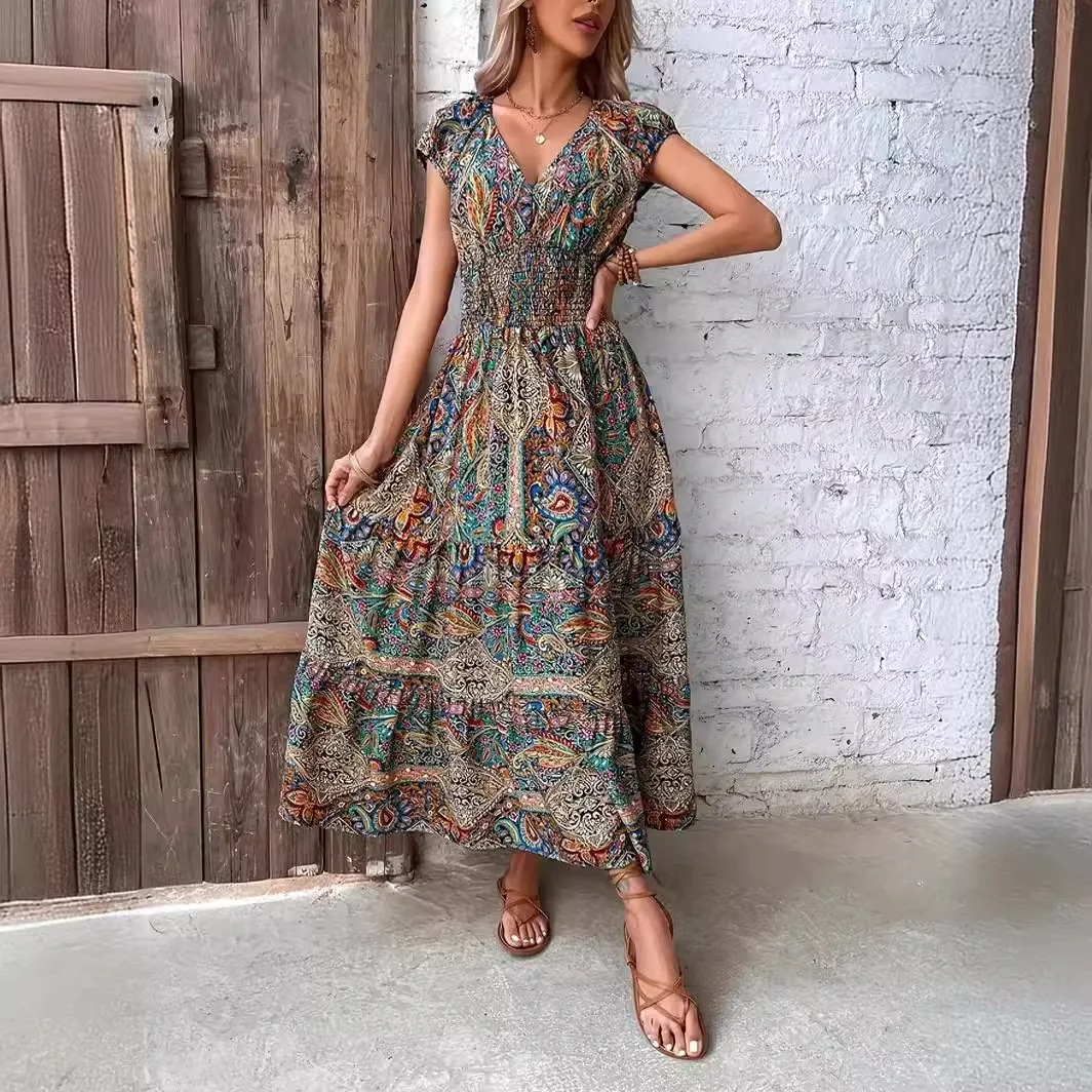 Cottagecore Casual Elastic Dress - Image 2