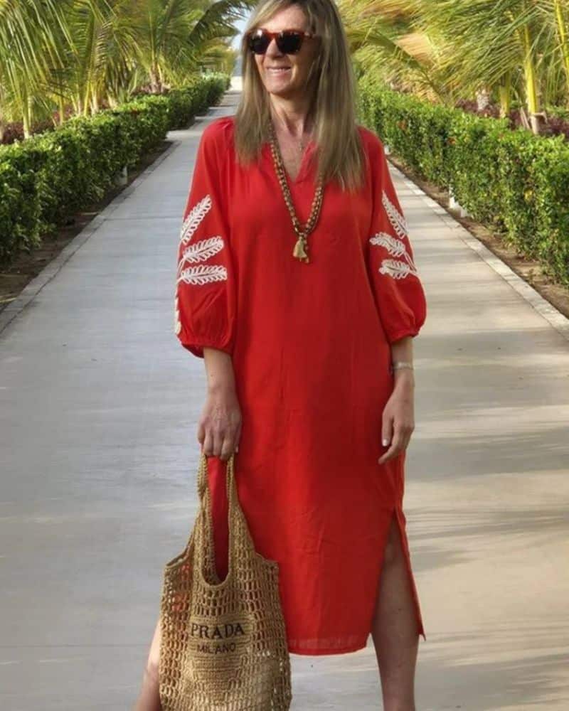 Cottagecore Long with Sur Les Sleeves Dress - Image 3