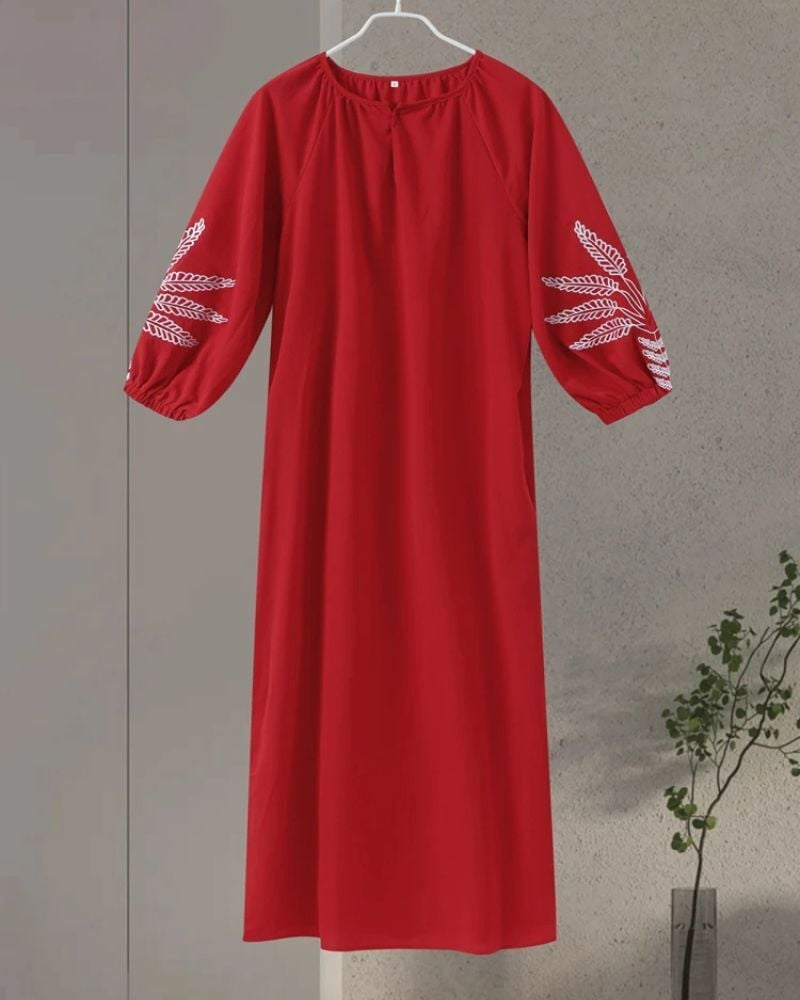 Cottagecore Long with Sur Les Sleeves Dress - Image 4