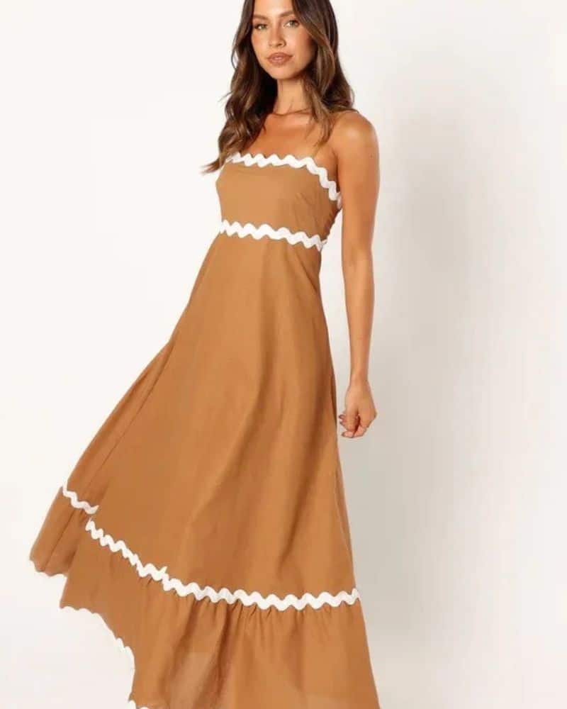 Cottagecore casual style with straps dress - Image 2