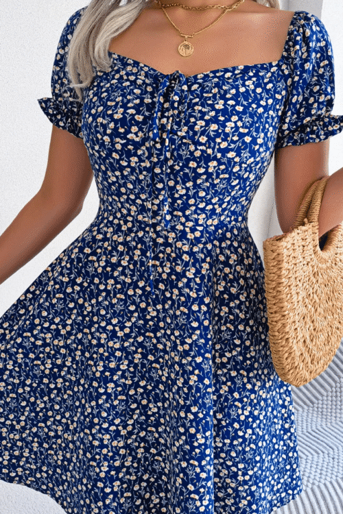 Cottagecore Trendy with Square Neck Dress