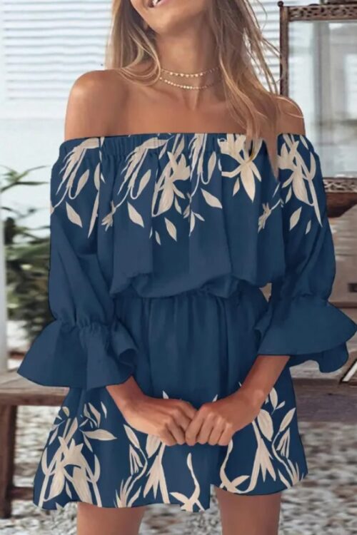Cottagecore Refined Floral Print Dress