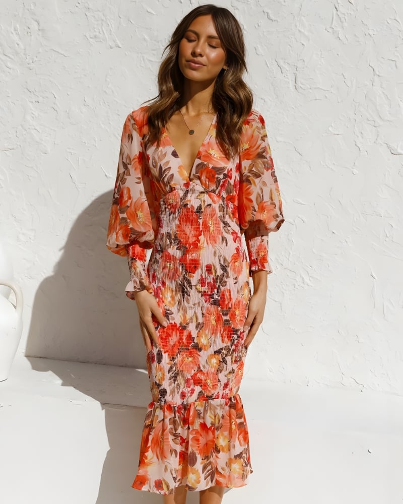 Elegant floral bohemian maxi dress - Image 7